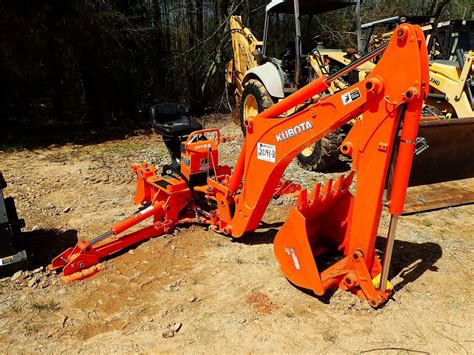 kubota tractor with backhoe attachment